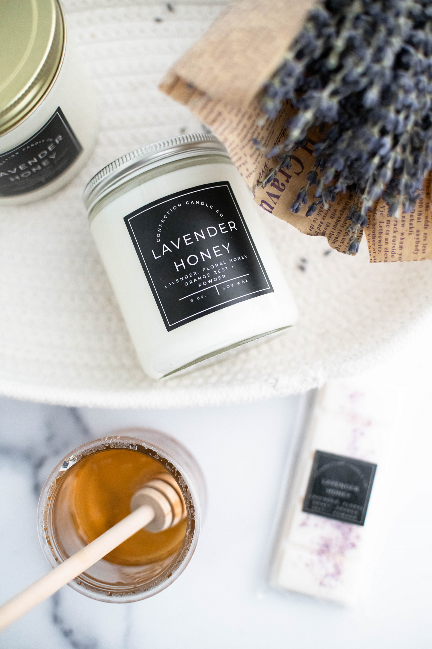 Lavender Honey Candle + Wax Melt