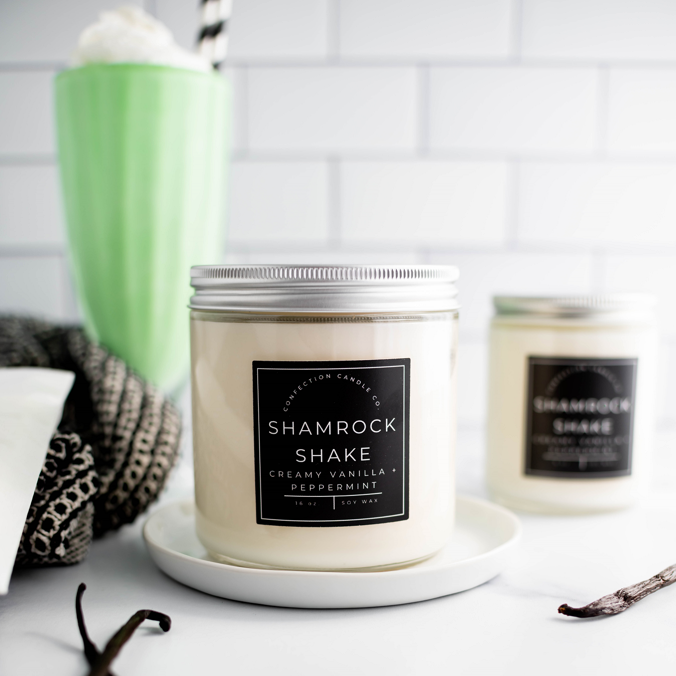 Shamrock Shake Candle + Wax Melts