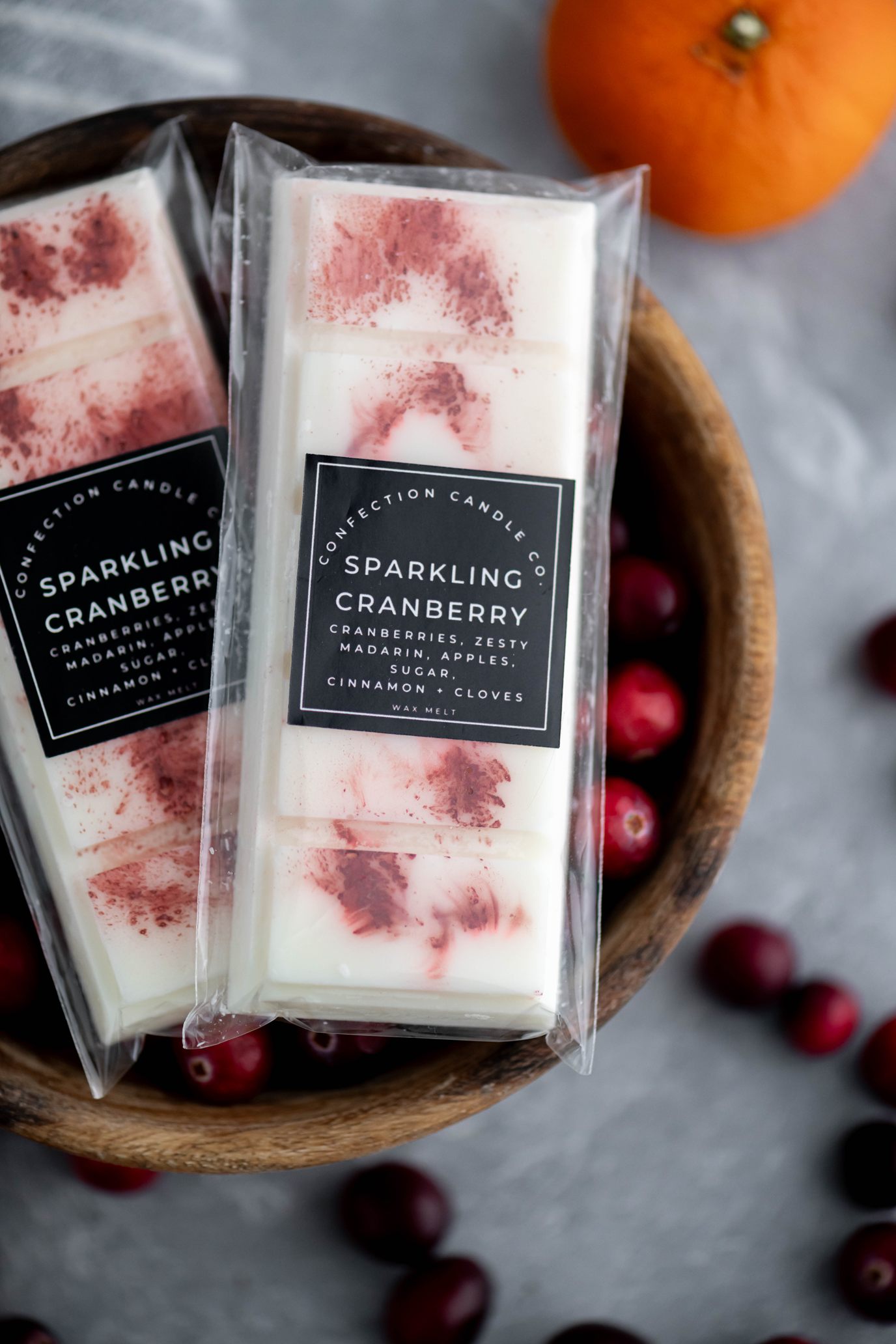 Sparkling Cranberry Wax Melt Snap Bars