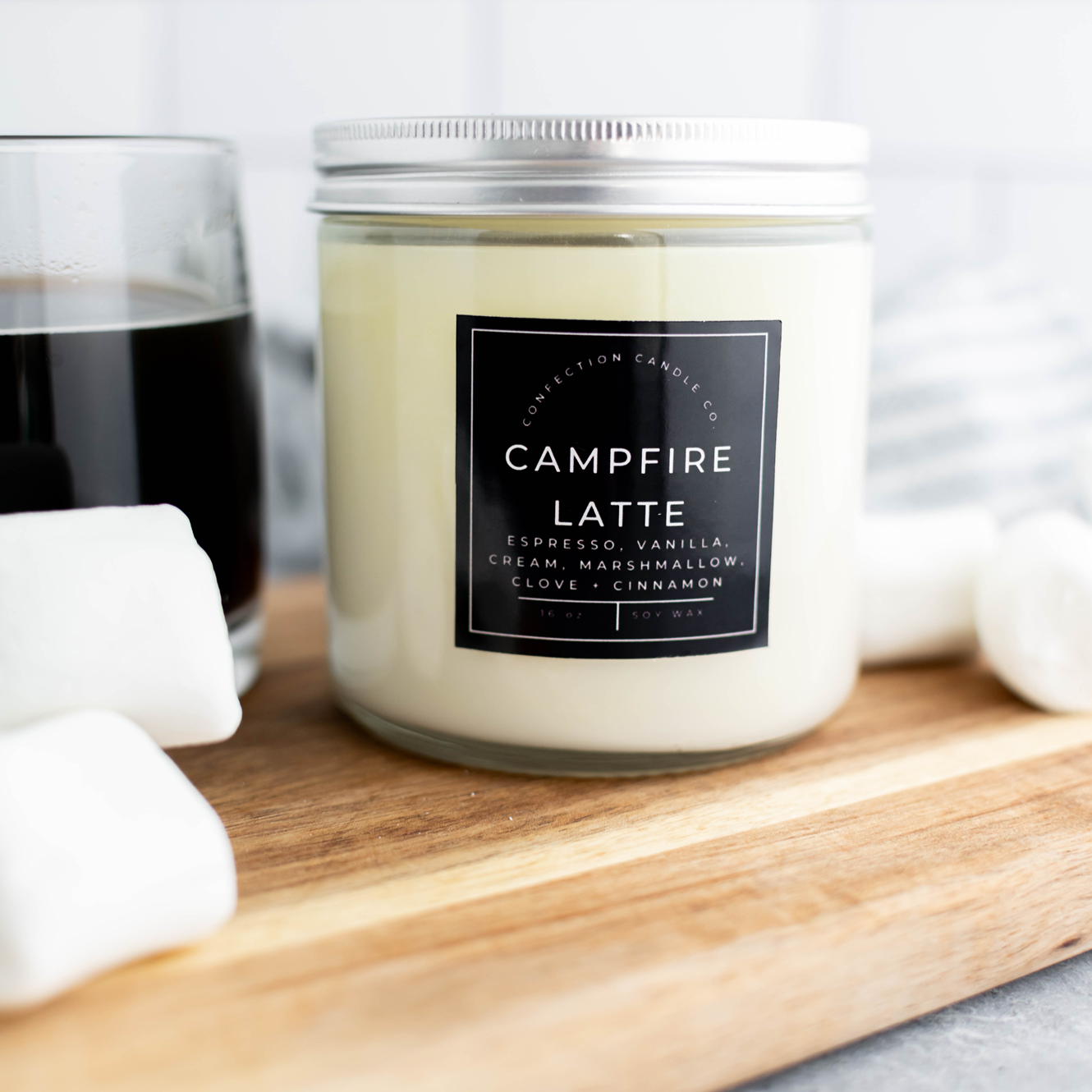 Campfire Latte Candle