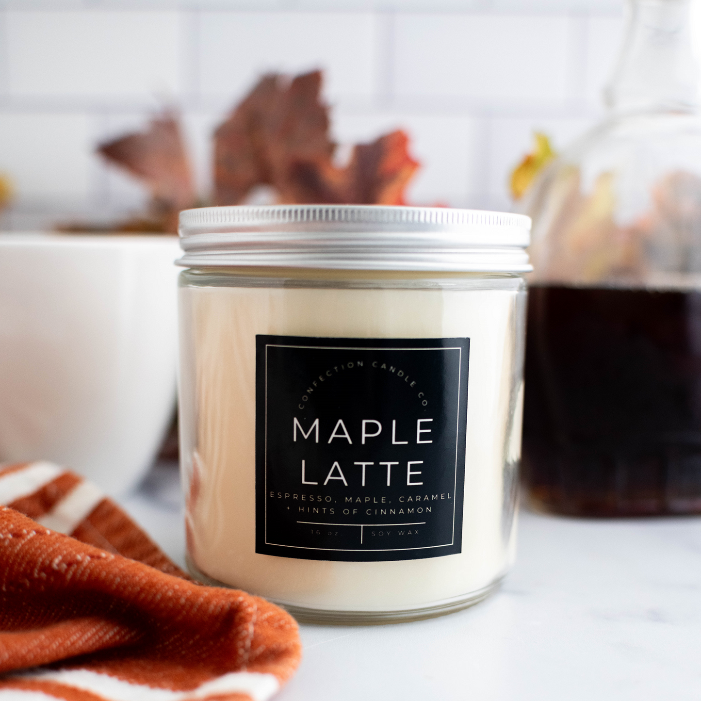 16 ounce Maple Latte Candle