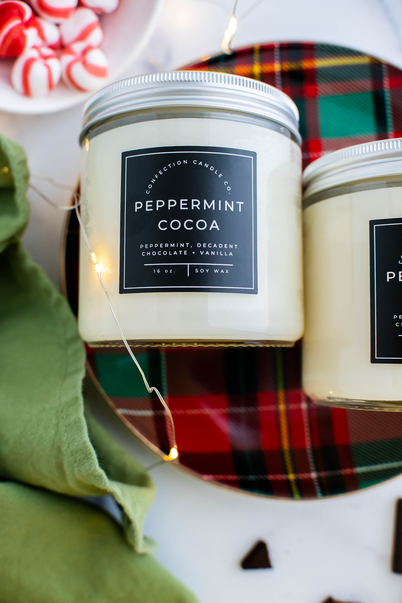 Peppermint Cocoa Candle