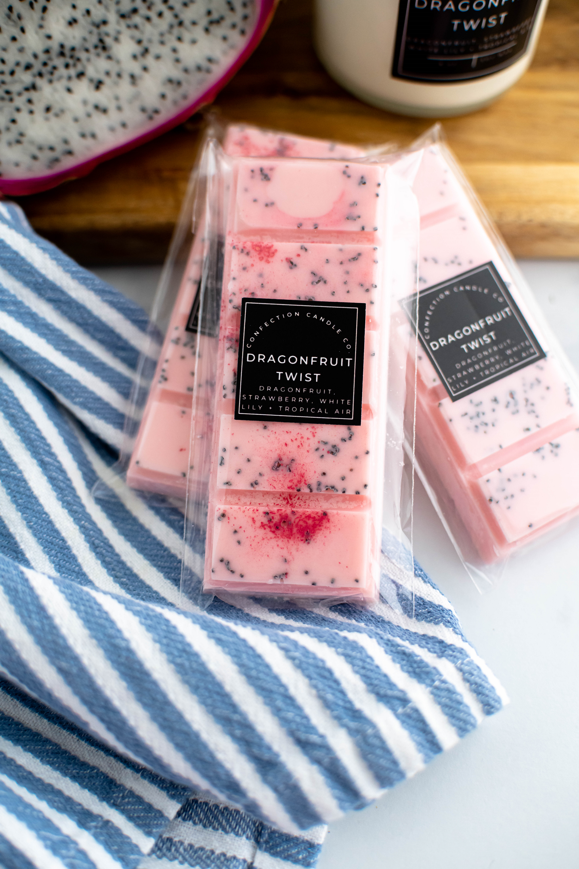 Dragonfruit Twist wax melt snap bar