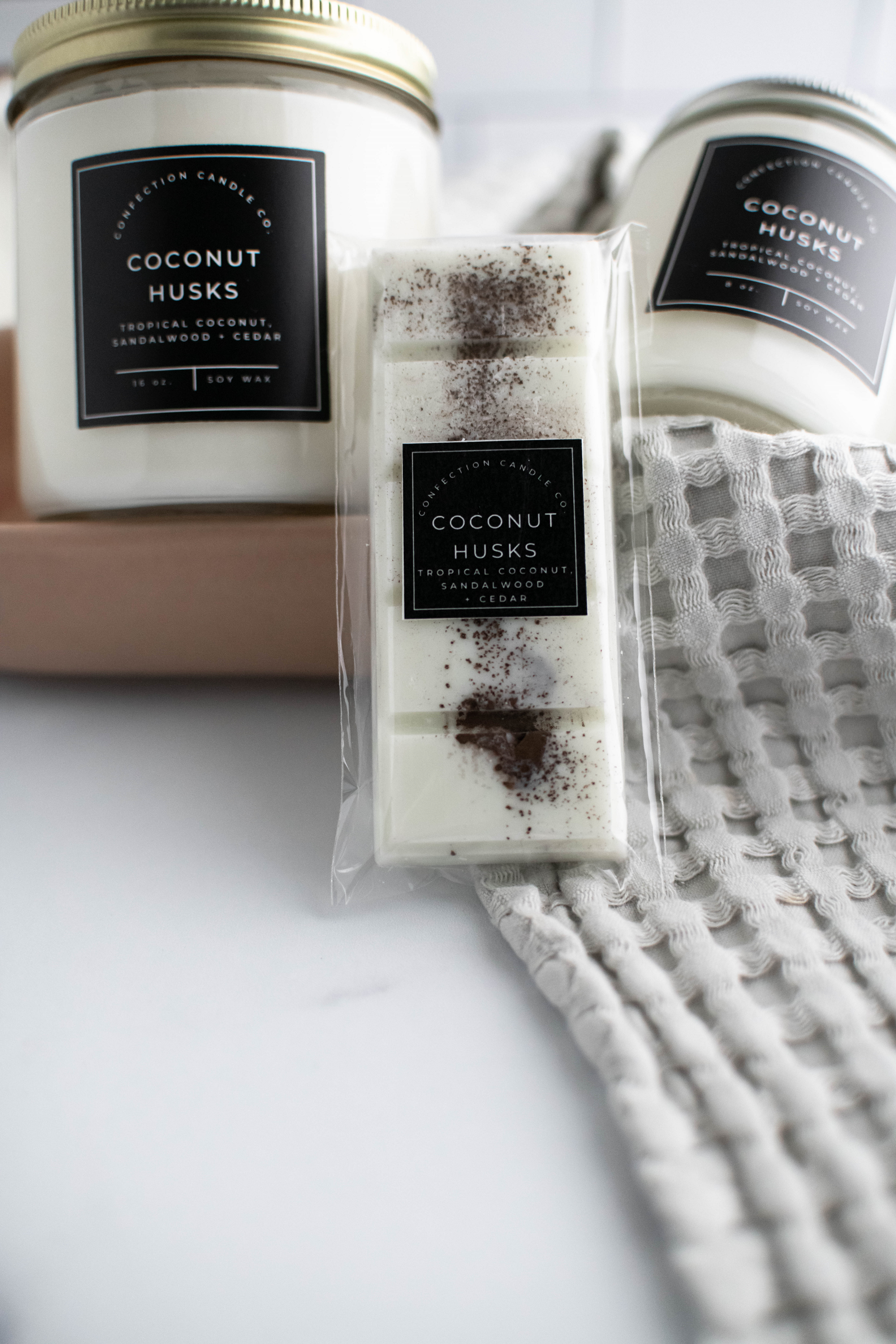 Coconut Husks Candle + Wax Melts